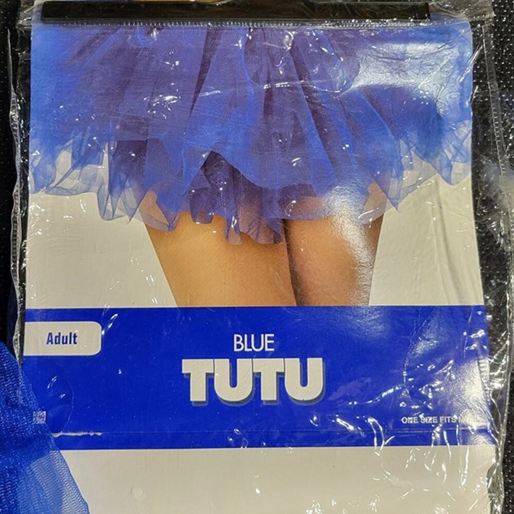 Adult Blue Tutu Skirt Halloween Costume small womens